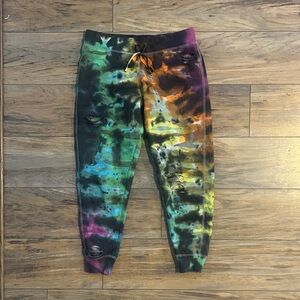 Multicolor Tie-Dye distressed Kids Joggers